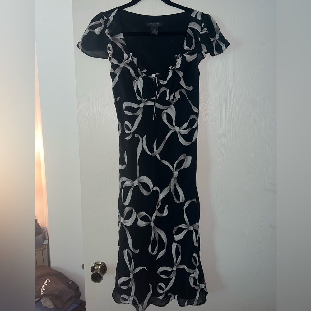 Silk Midi Dress - Vintage Y2K
